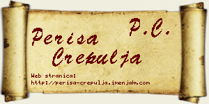 Periša Crepulja vizit kartica